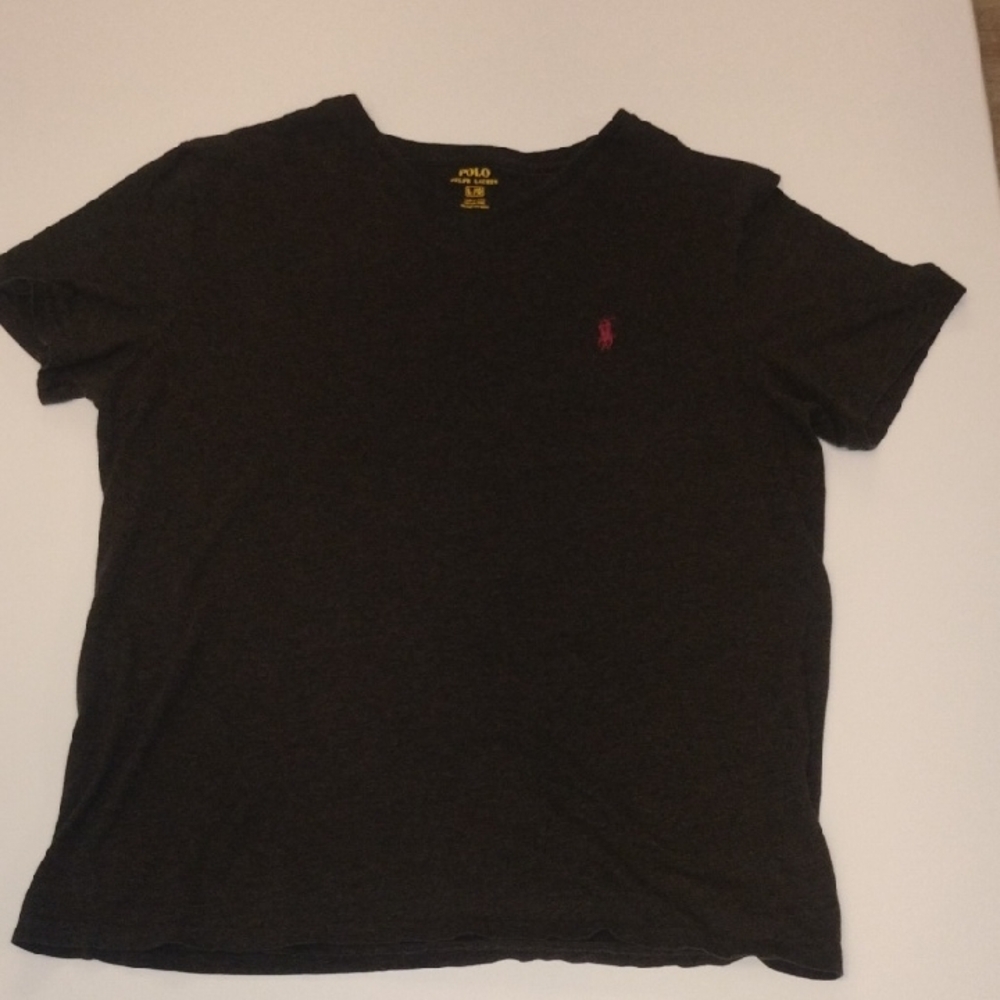 Polo by Ralph Lauren Black Tee with Red Emblem